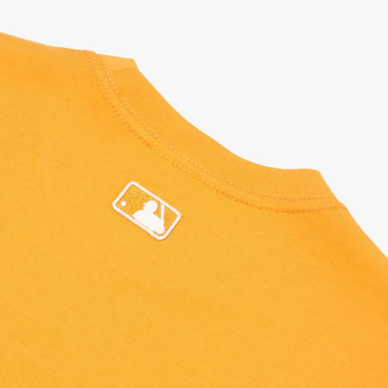 MLB Base Logo T Shirts Unisex Orange-3