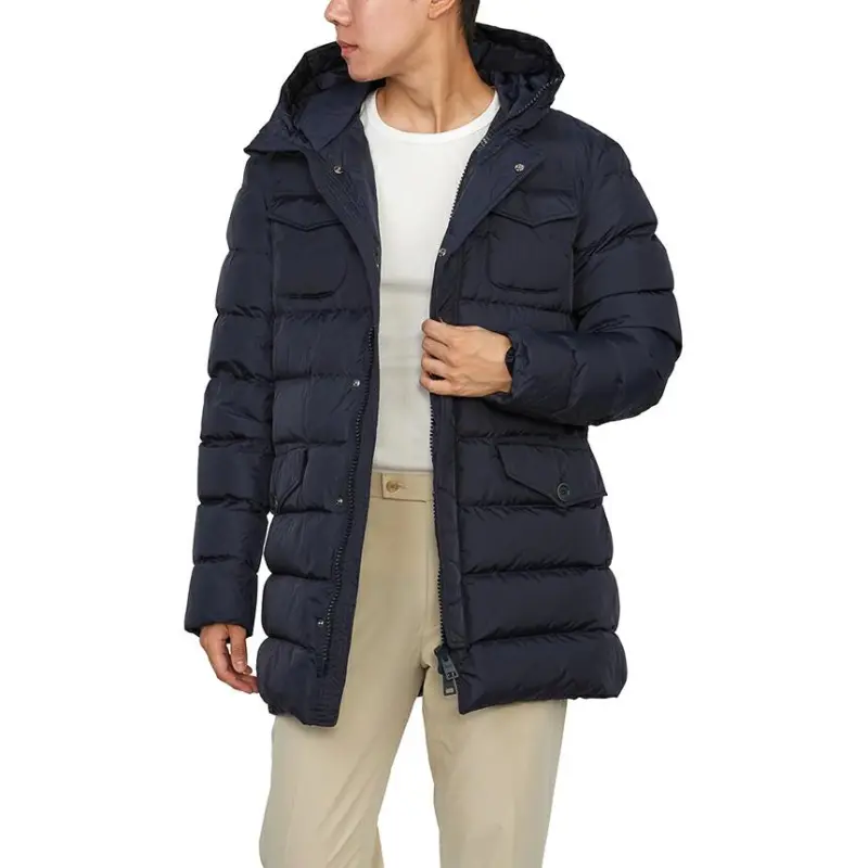 HERNO Hooded Quilted Down Coat-3