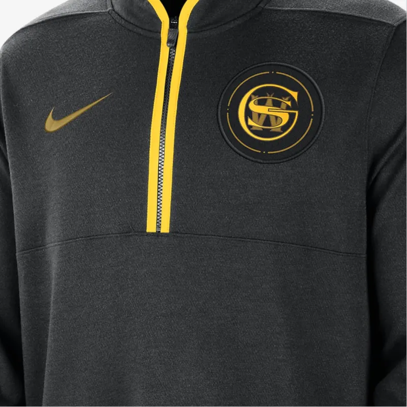 Nike Golden State Warriors 2023/24 City Edition Men's Nike Dri FIT Nba 1/2 Zip Long Sleeve Top-2
