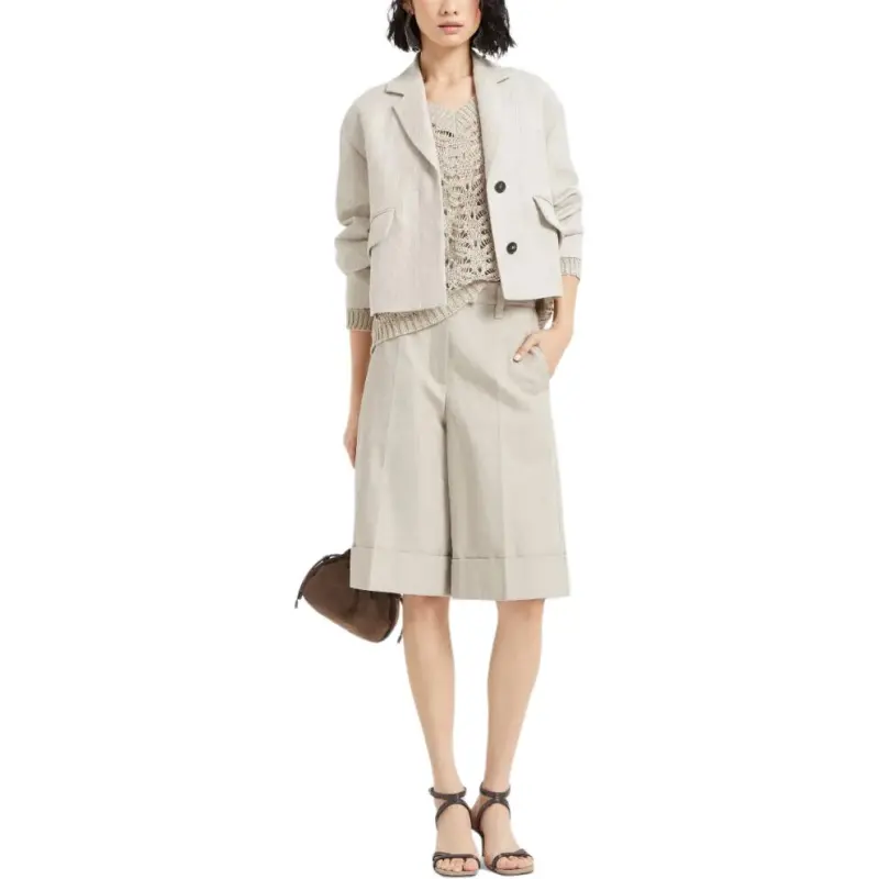 Brunello Cucinelli Foliage Lace V Neck Jumper-3
