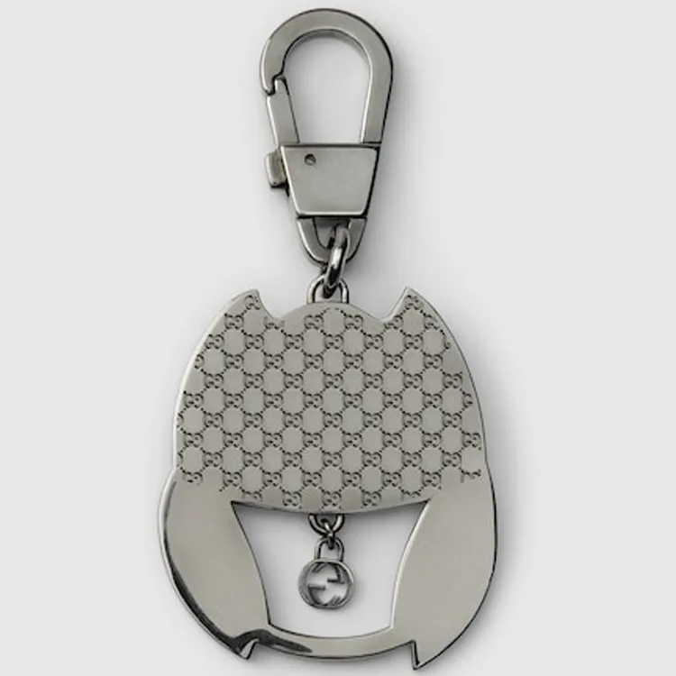GUCCI Metal, Enamel Keychains Unisex Silver-2
