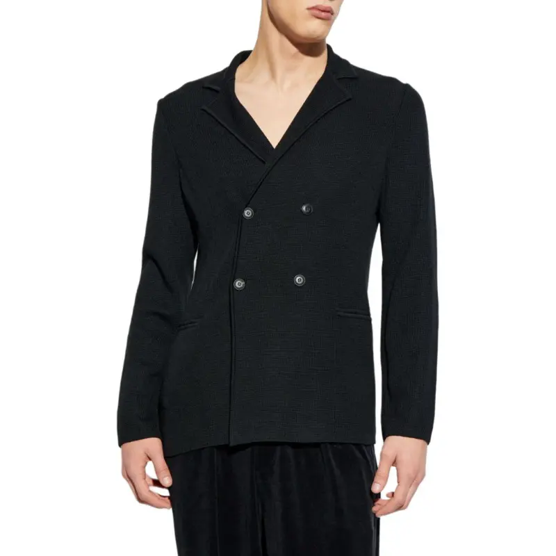 GIORGIO ARMANI Double breasted Jacket In Virgin Wool And Cashmere-2