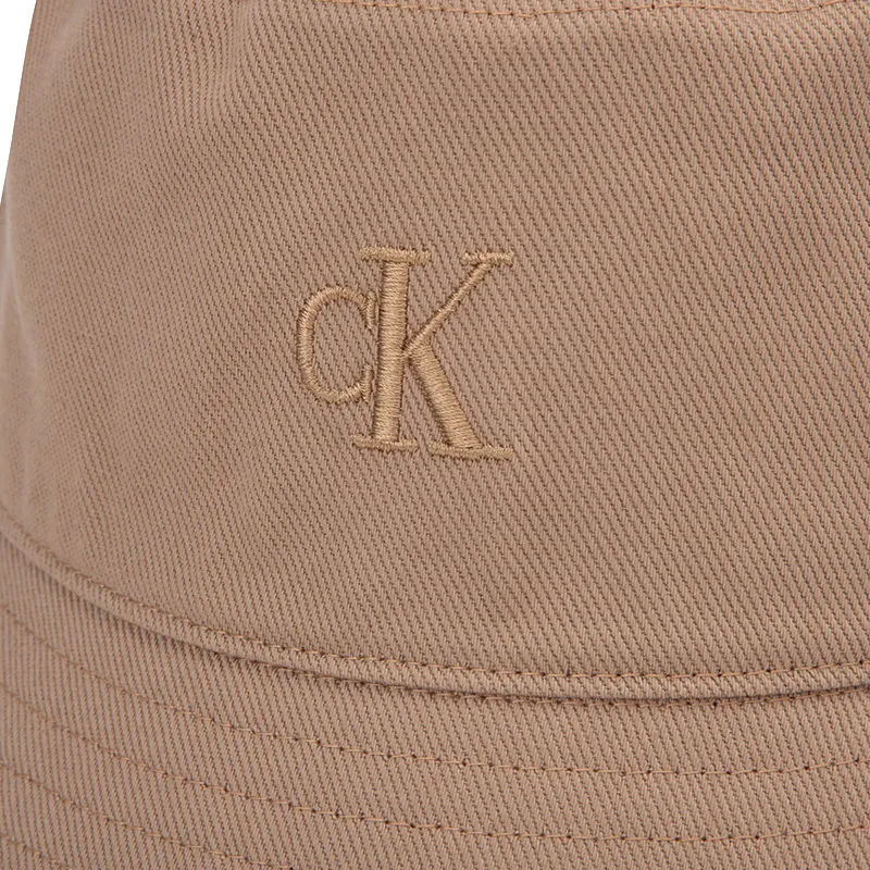 CALVIN KLEIN Cotton Bucket Hats Unisex Khaki-1