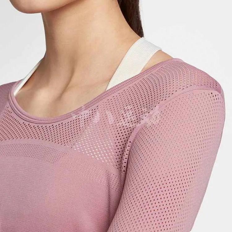 Nike T Shirts Women's Pink-1