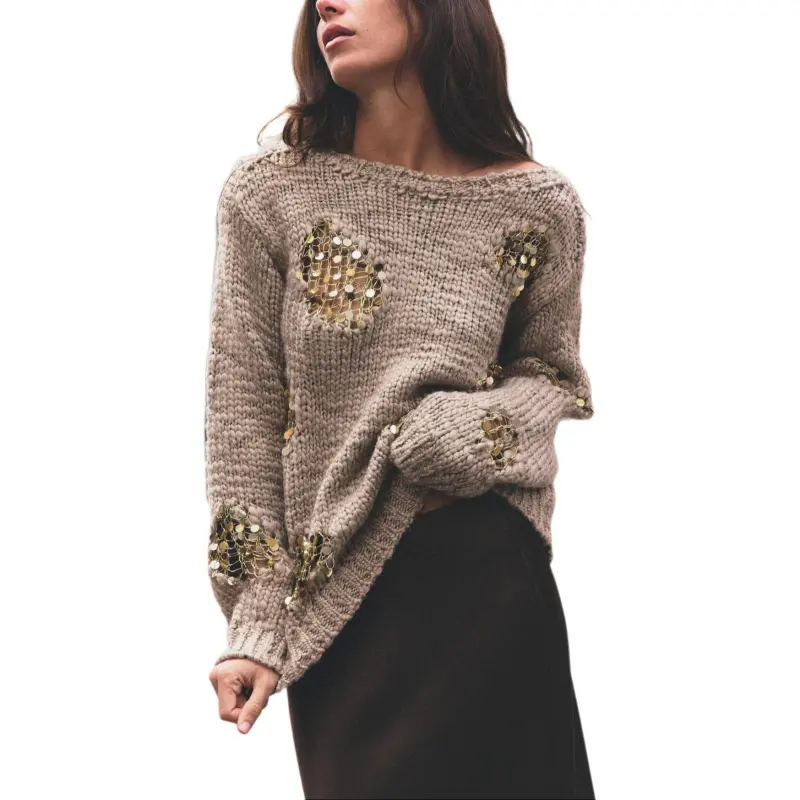 ZARA Knitwear Women's Mink Color-2