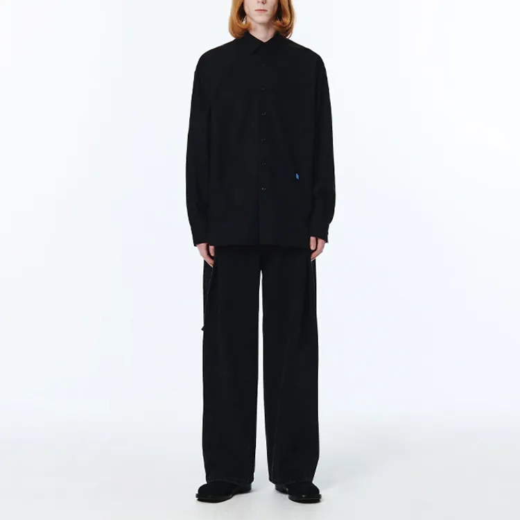ADER ERROR Logo-appliqué Cotton Shirt-3
