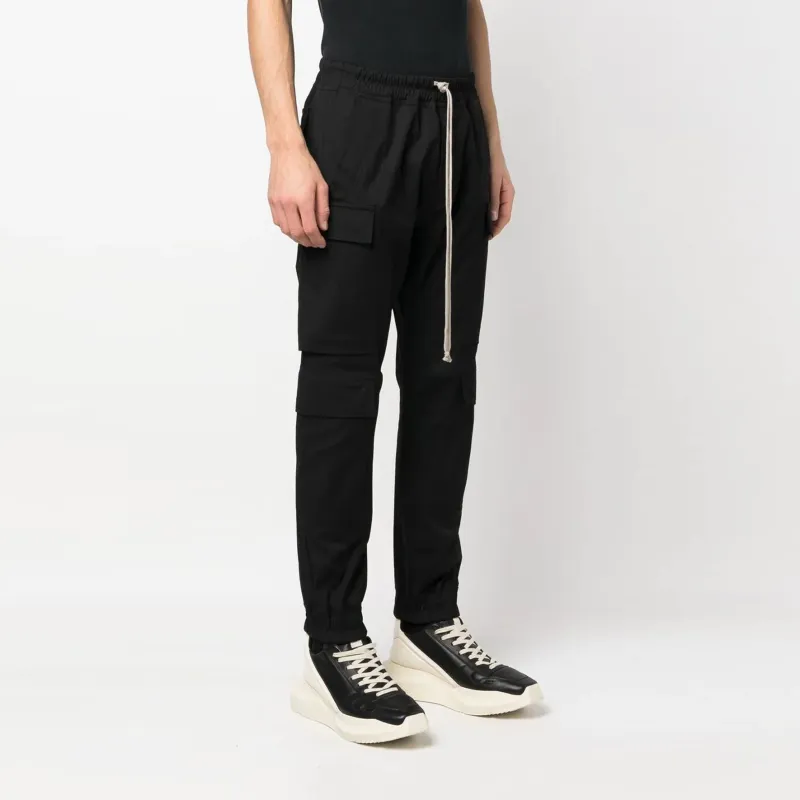 RICK OWENS Drawstring Cargo Trousers-3