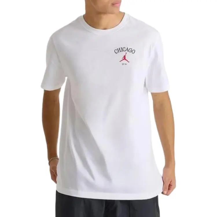 Jordan Apparel T Shirts Men White-3