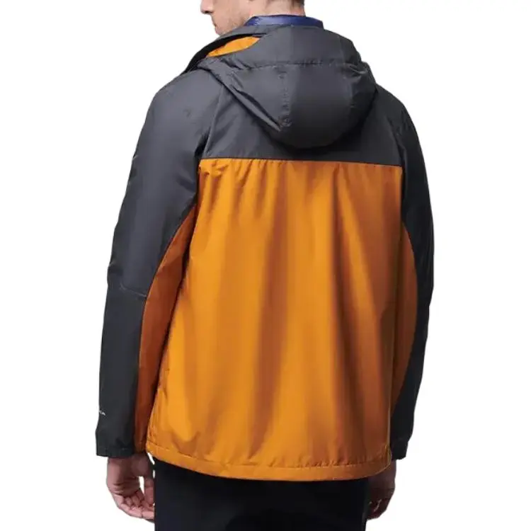 Columbia Water-Resistant Windproof Breathable Warm Heat Reflective Windbreaker Jacket Men's Orange-2