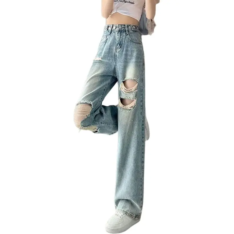 Concubine Zhu Jeans Women's Light Blue-3