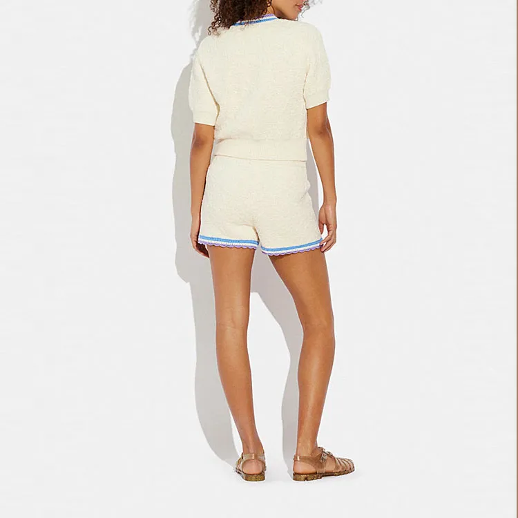 COACH SS23 Casual Shorts Women's White-2