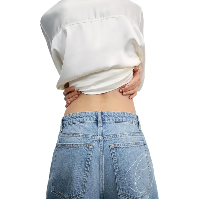 ZARA Valentine's Day Collection Jeans Women's Blue-4