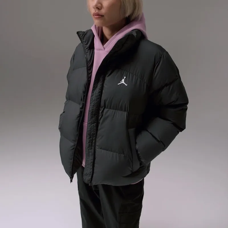 Jordan Puffer Jackets Women's Black/White-3