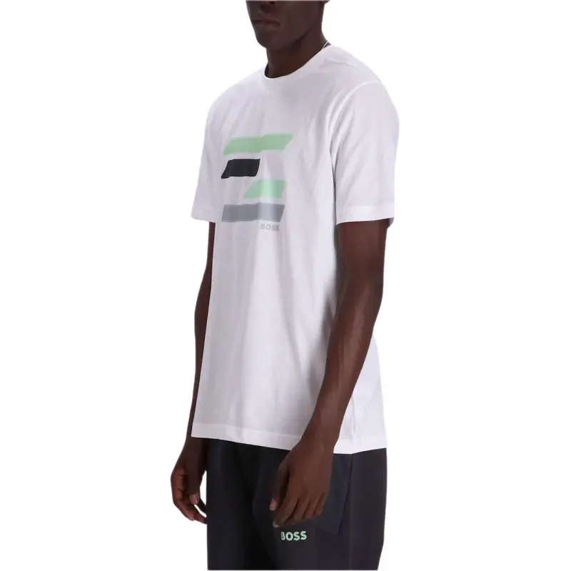 HUGO BOSS Stripe print Cotton T shirt-3