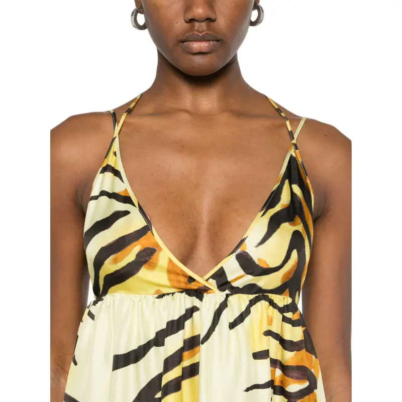 NANUSHKA SS25 Slip Dress Women's Yellow-2