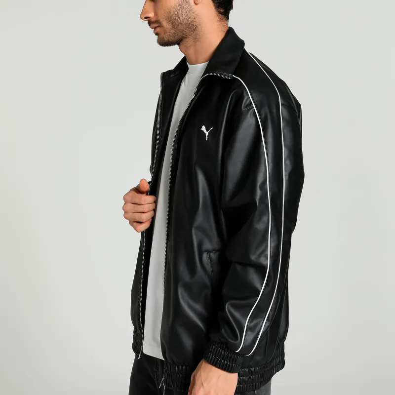 PUMA Chamarra Unisex De Cuero Sintético T7-4