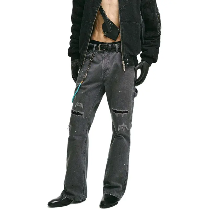 CATSSTAC Casual Pants Unisex Gray-2