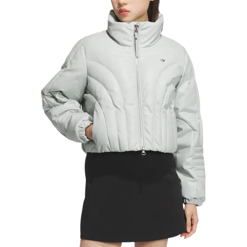 Adidas Originals Down Jacket Women's Silver Gray-1