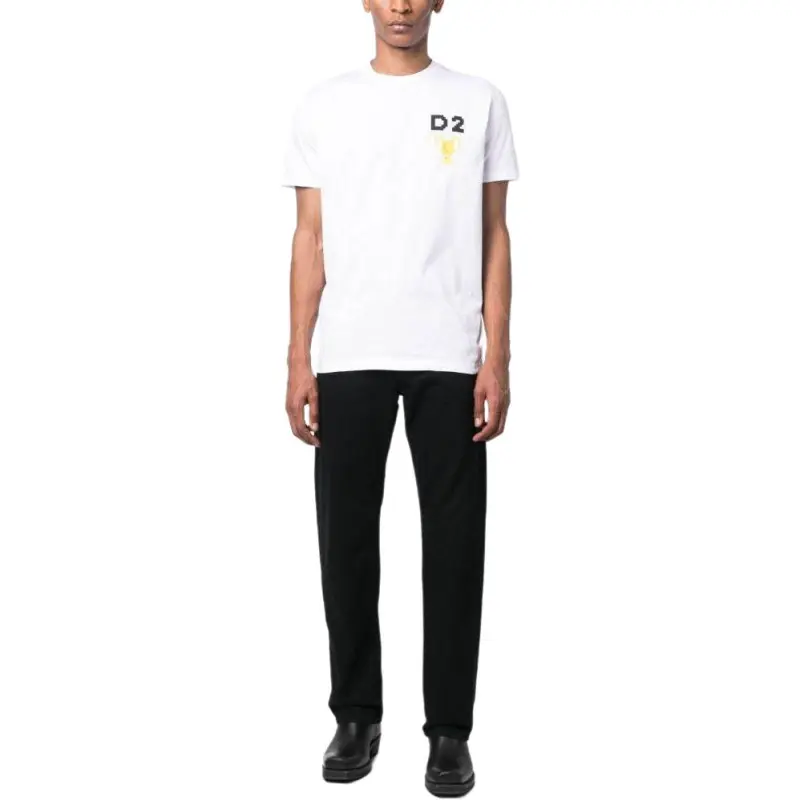 DSQUARED 2 Pixel Printed Crewneck T Shirt-3