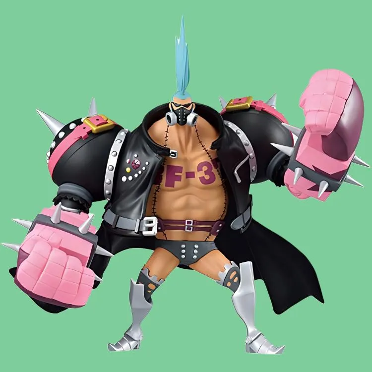 BANPRESTO Franky One Piece Ichiban Kuji Red Haired Songstress More Beats Bonus Gifts 18.5cm-2
