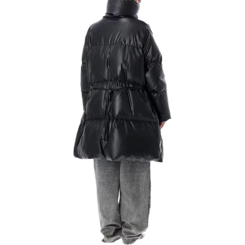 MM6 Maison Margiela High Neck Padded Coat-4