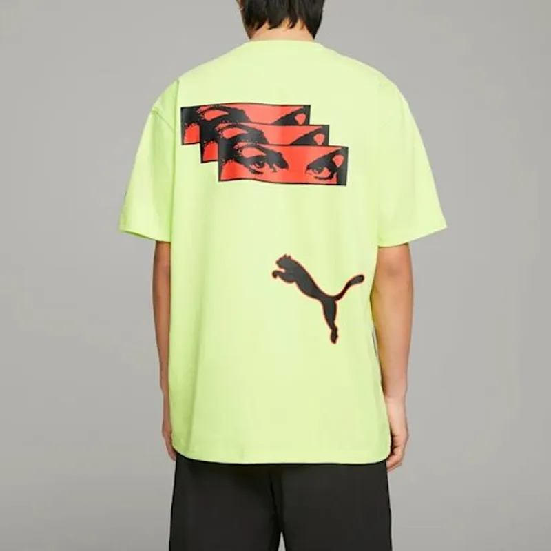 PUMA X P.A.M. Co-branded Version T-Shirts Unisex Neon Green-2