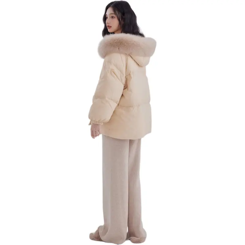 DEAR DEER PUFF Down Jacket Women's Khaki-1