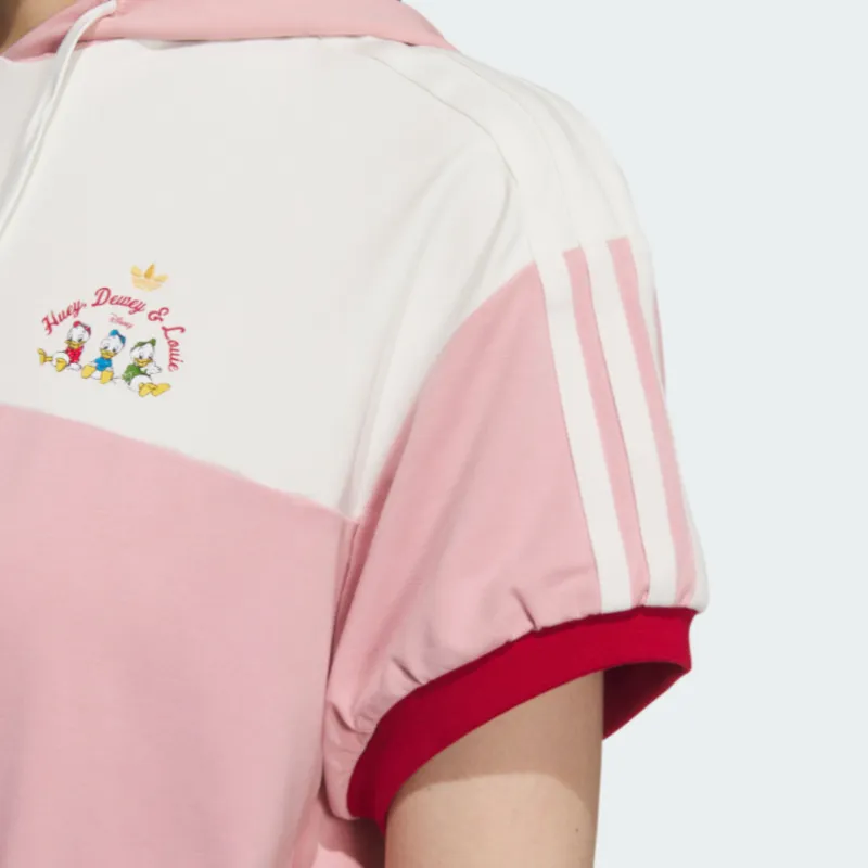 Adidas x Disney Collaboration DISNEY HDL DRESS Short Sleeved Dresses Women's Miracle Purple Pink-5