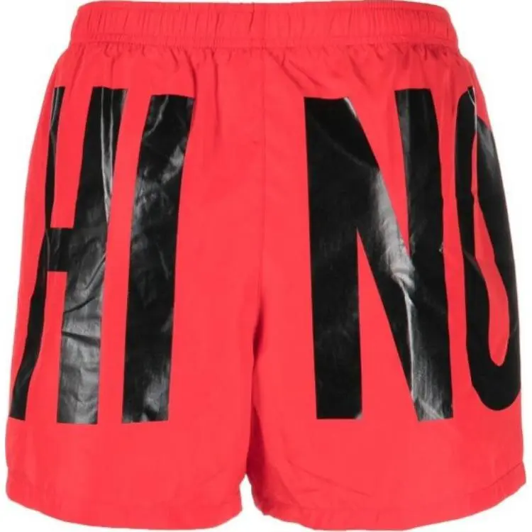 MOSCHINO Swimming Shorts Men's Red-1