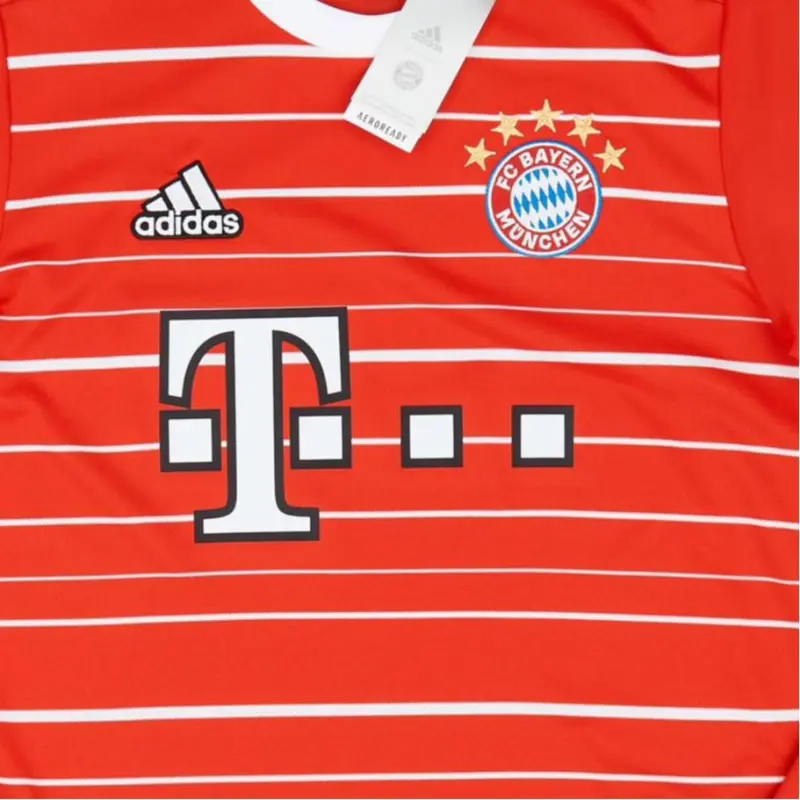 Adidas Bayern Munich Black Soccer Jersey Men's Red-2