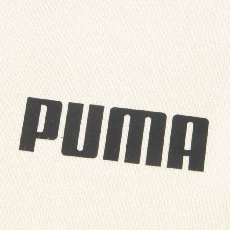 PUMA ESS CREW SWEAT FL Sweatshirt Men's Snow White-5