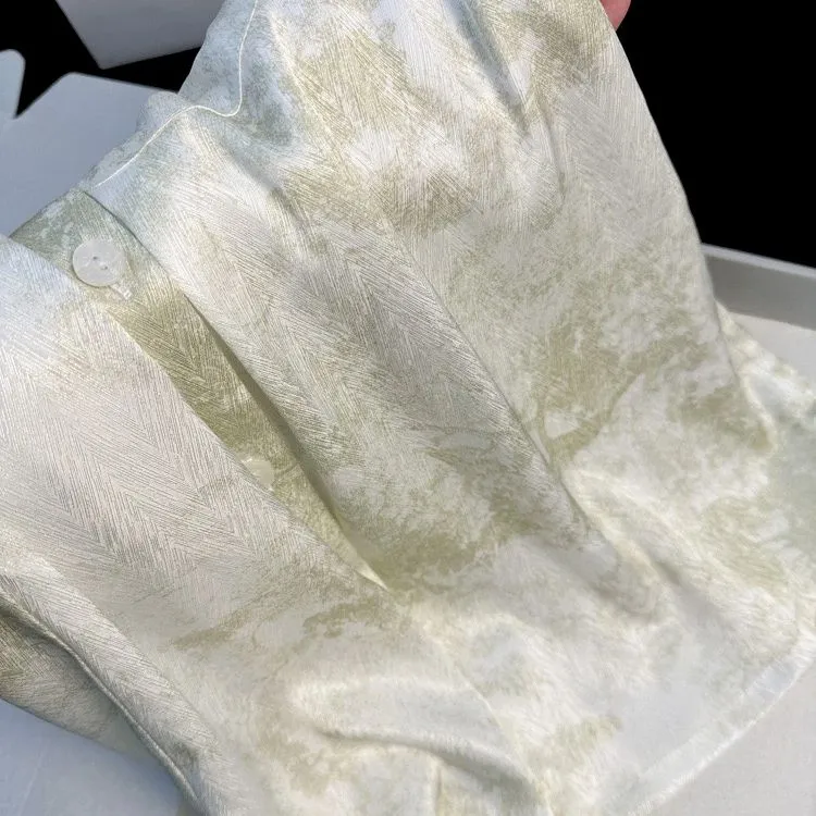 WANANNI Pajama Set Women's Light Green-5
