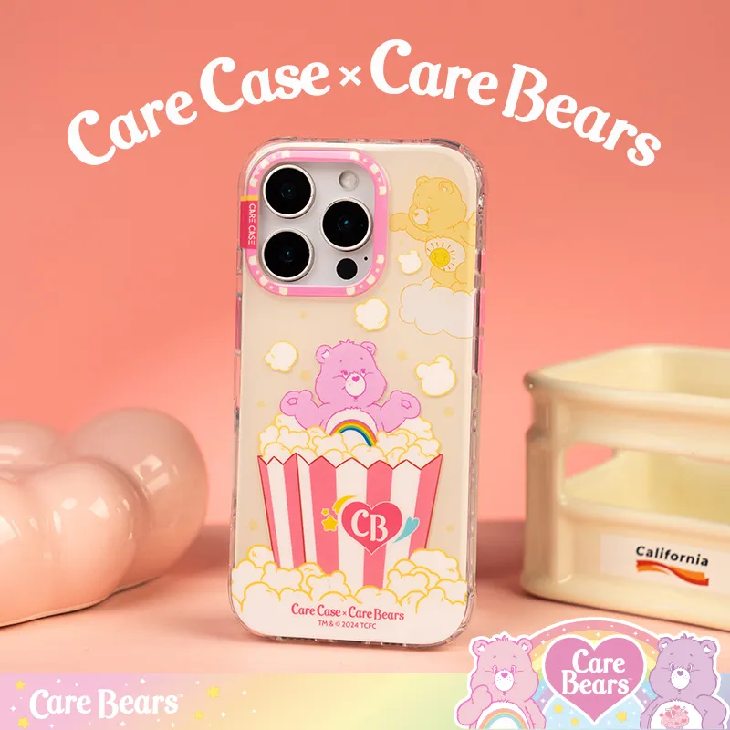 CARECASE TPU Material Care Bears Collaboration Playing Collection Phone Case Compatible With Apple 16 15 14 Pro Max-3