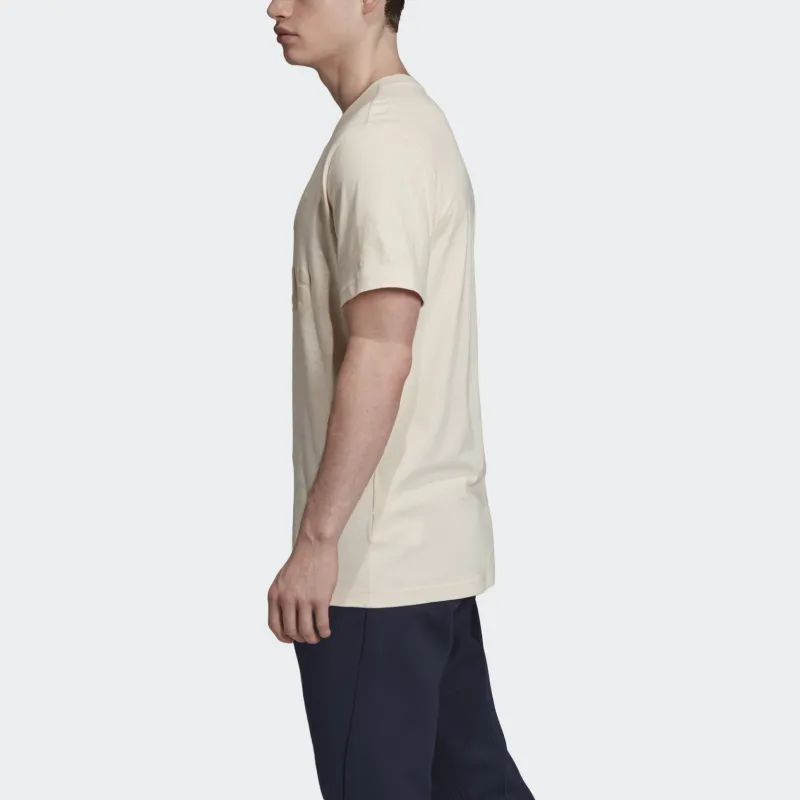 Adidas T Shirt Men's Linen Brown-3