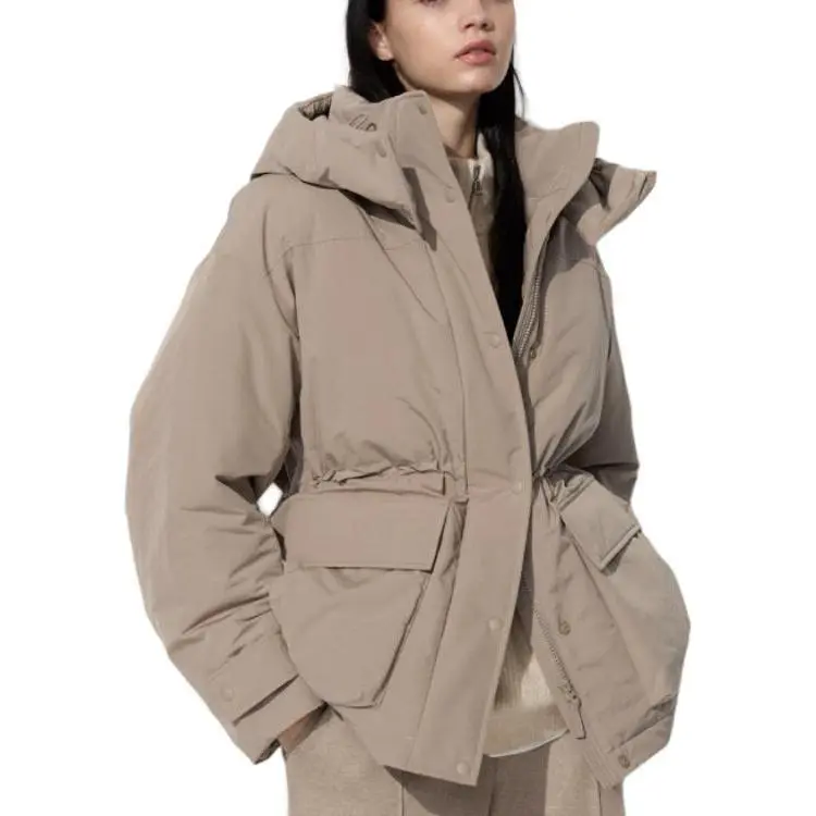 UNIQLO Down Jacket Women's Dark Beige-5