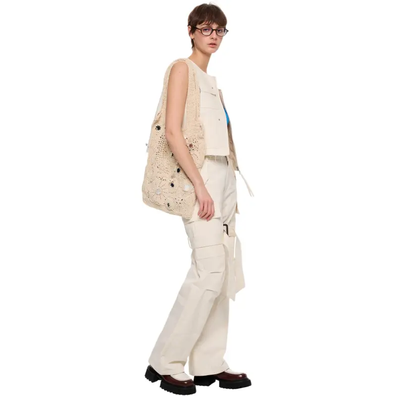 Alexia Sandra Vests Women's White-5
