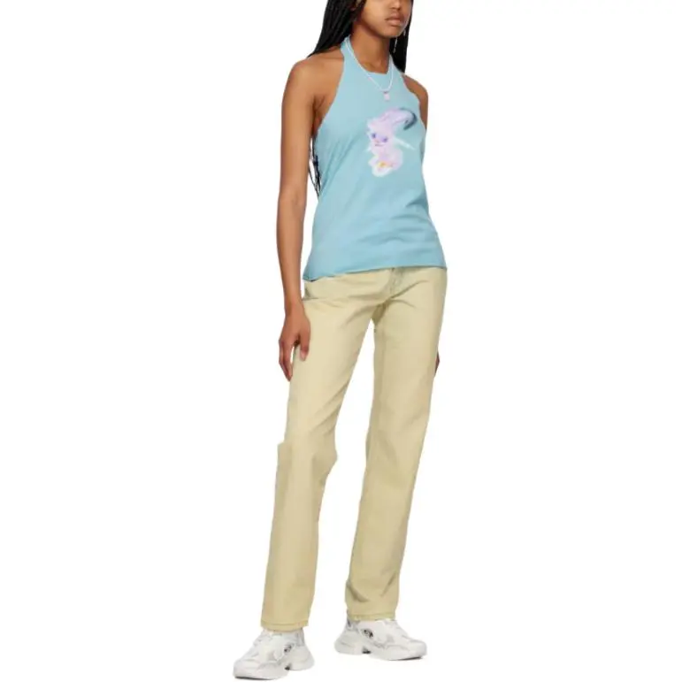 WE11DONE SS23 Tank Top Women's Sky Blue-4