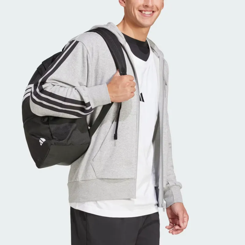Adidas Essentials 3 Stripes French Terry Full Zip Hoodie-4