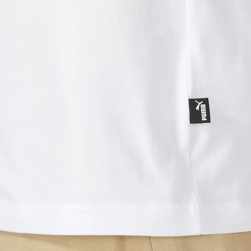 PUMA T Shirts Men White-5