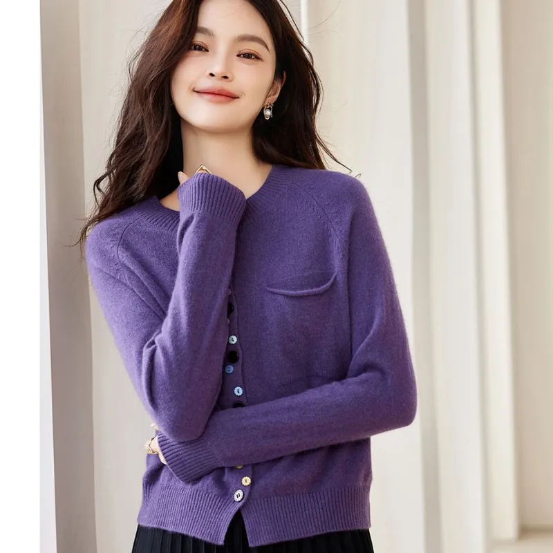 CARBAMMI Sweater Women's Grape Purple-4