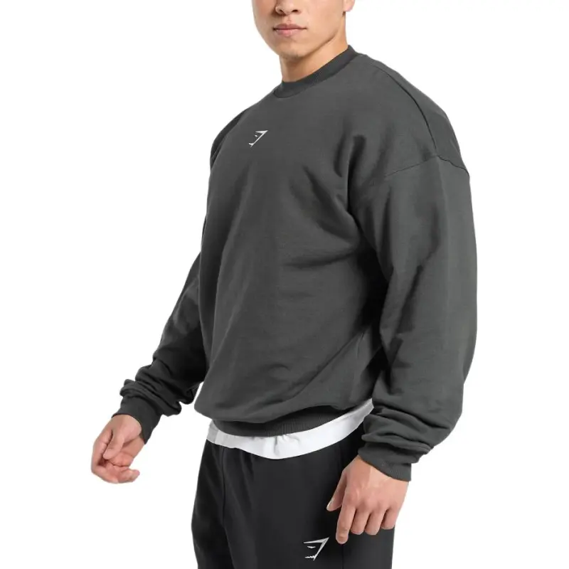 GYMSHARK Sweatshirt Men's Dark Gray-4