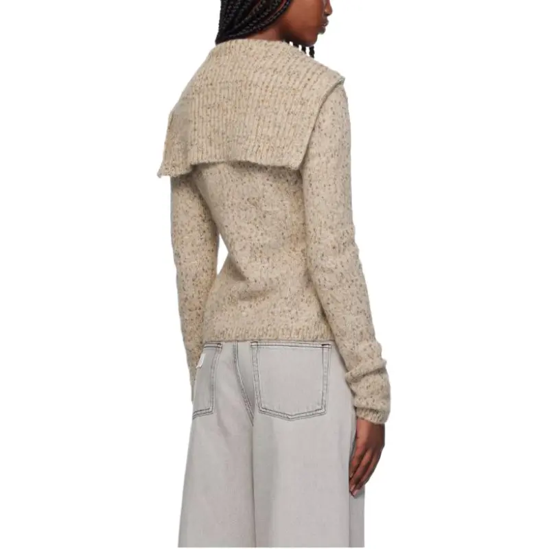GANNI Highneck Zip Cardigan-4