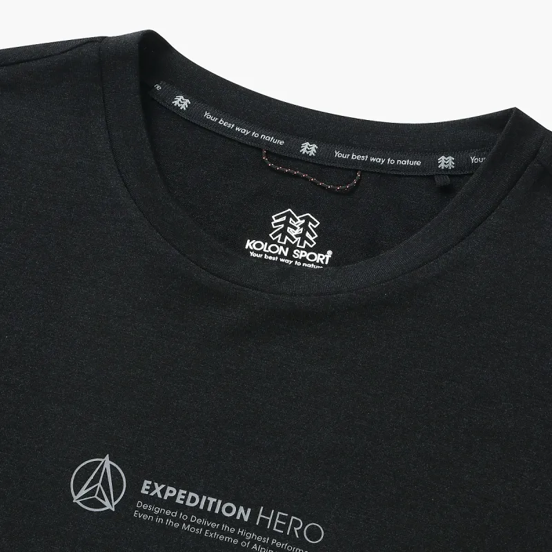 KOLON SPORT HERO T Shirt Men's Black-2