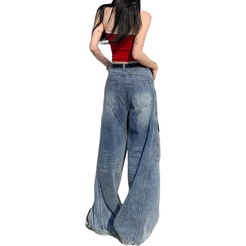 Wen Shan Jeans Women's Vintage Blue-1