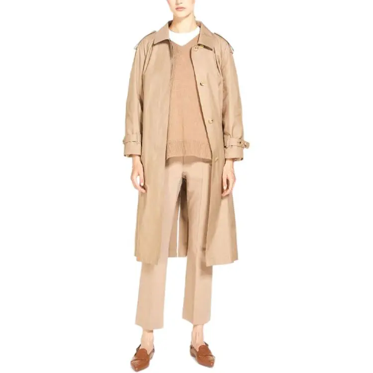 MaxMara Trench Coat Women's Camel-1