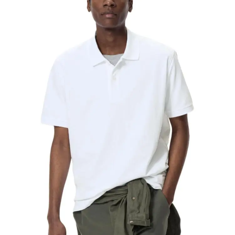 UNIQLO Polo Shirts Men White-2