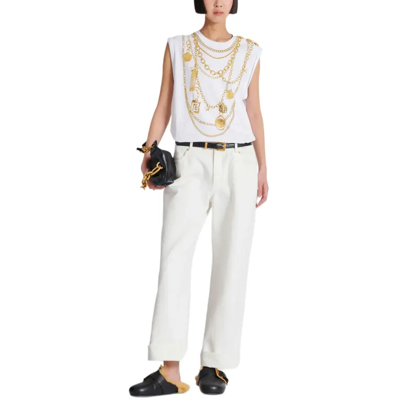 BALMAIN Collier print Vest-1