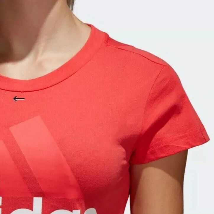 Adidas T Shirts Women's Natural Coral Pink-5
