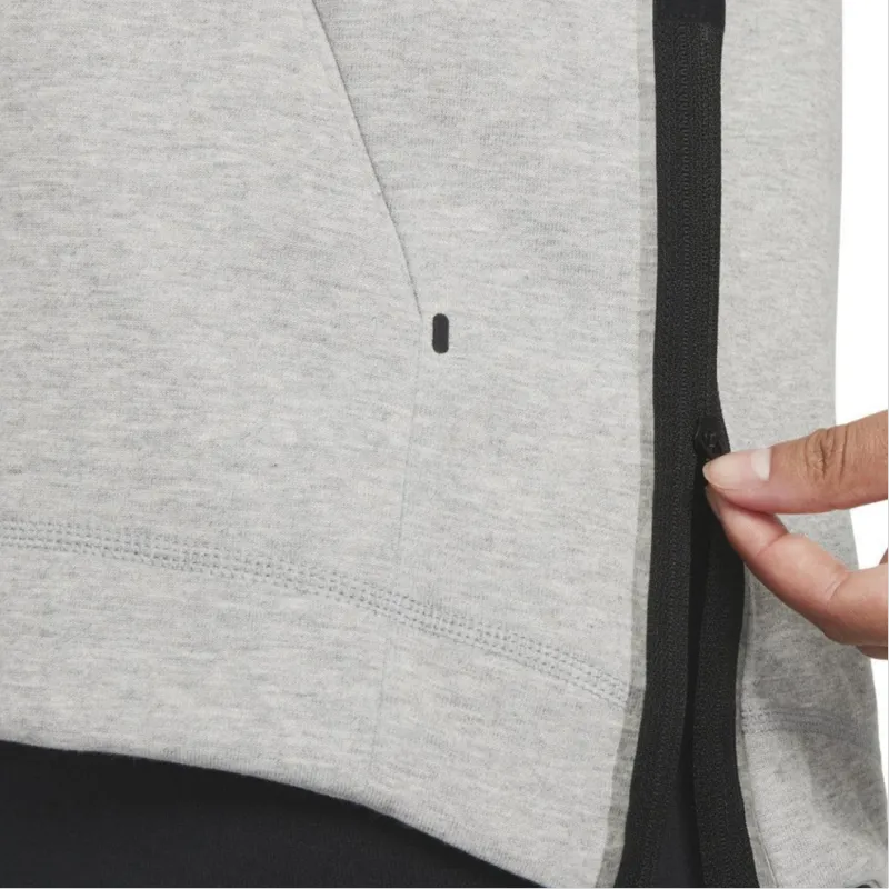 Nike Women's Tech Fleece Hoodie Dark Grey Heather/Black-4