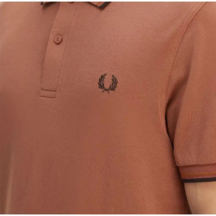 FRED PERRY Polo Shirt Men's Brown-5